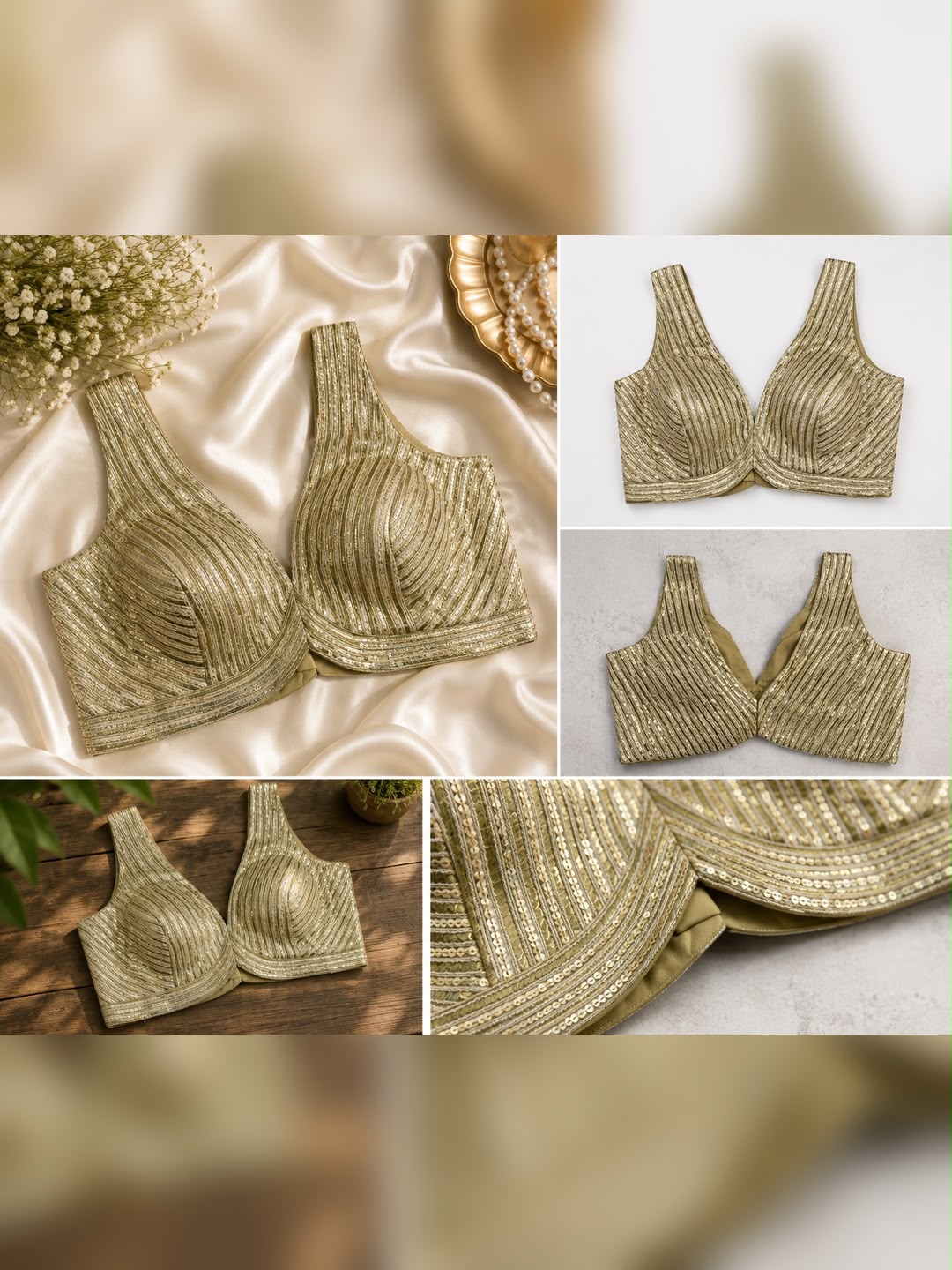 Embroidery Blouse With Zari & Sequence Work