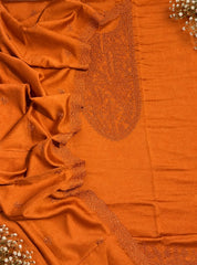 Mulmul Chanderi Thread Embroidery Suit Set