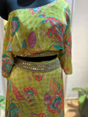 Hand Embroidery Cape Set