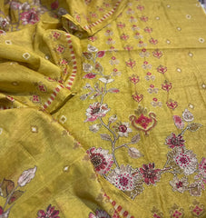 Chanderi Thread Embroidery S.F