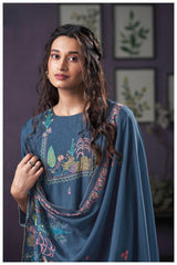 Pure Muslin Ganga Embroidery Suit Set