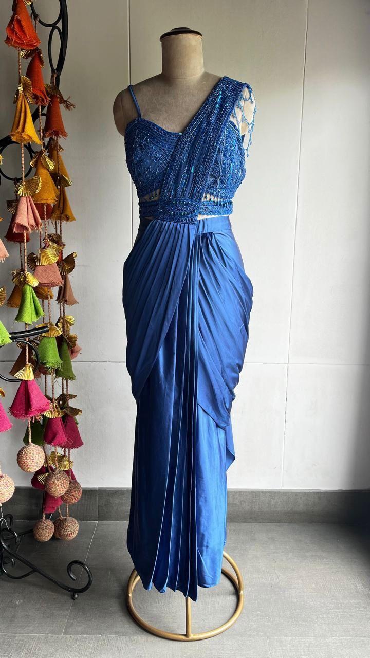 Embroidery Drape Saree
