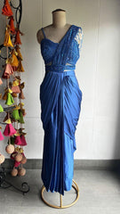 Embroidery Drape Saree