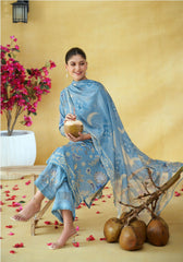 Beautiful Cotton Crocia Suit